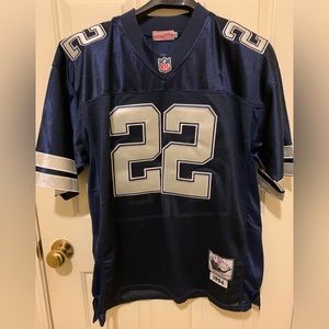 Emmitt Smith Dallas Cowboys 1994 Vintage Throwback Blue Alternate Jersey